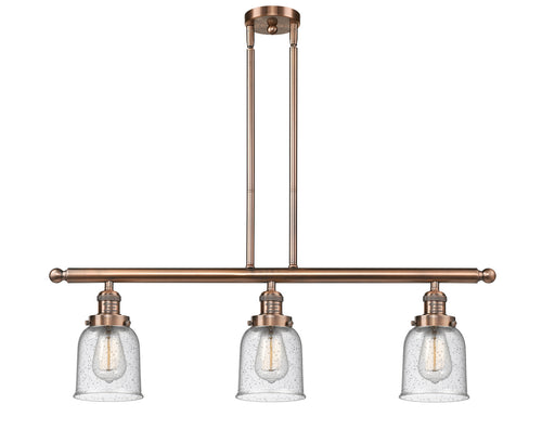 Innovations - 213-AC-G54 - Three Light Island Pendant - Franklin Restoration - Antique Copper