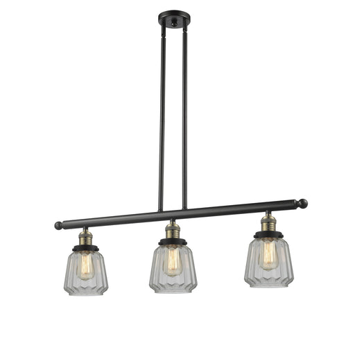 Innovations - 213-BAB-G142-LED - LED Island Pendant - Franklin Restoration - Black Antique Brass