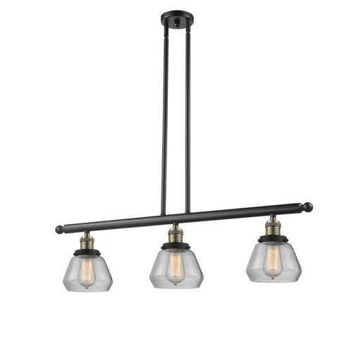 Innovations - 213-BAB-G172 - Three Light Island Pendant - Franklin Restoration - Black Antique Brass