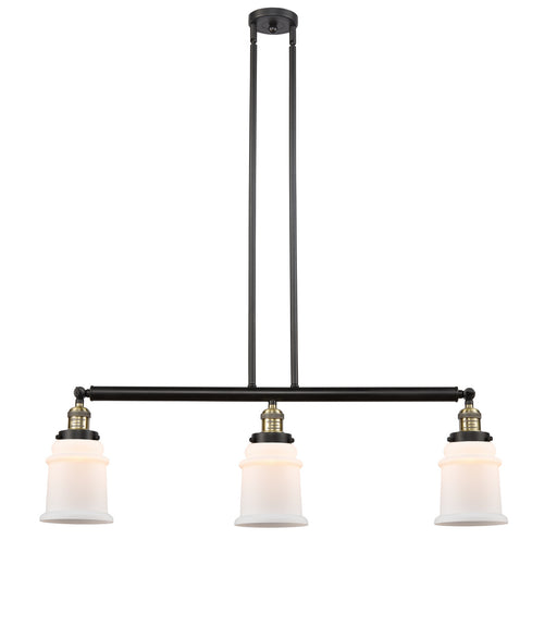 Innovations - 213-BAB-G181 - Three Light Island Pendant - Franklin Restoration - Black Antique Brass