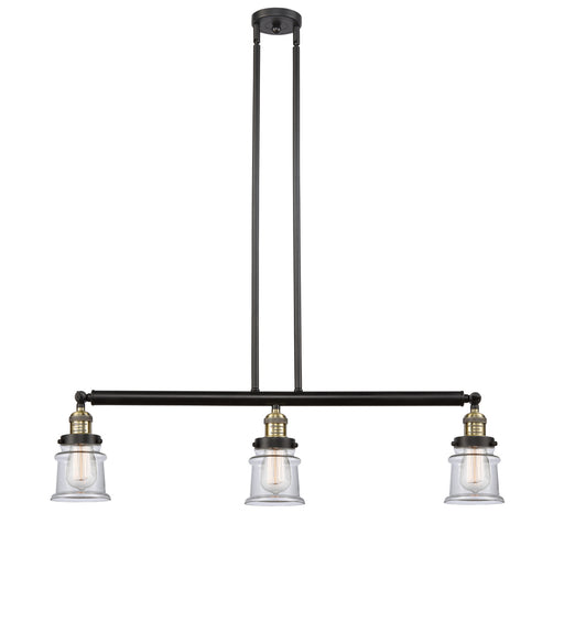 Innovations - 213-BAB-G182S - Three Light Island Pendant - Franklin Restoration - Black Antique Brass