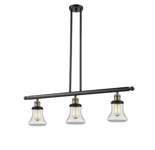 Innovations - 213-BAB-G192 - Three Light Island Pendant - Franklin Restoration - Black Antique Brass