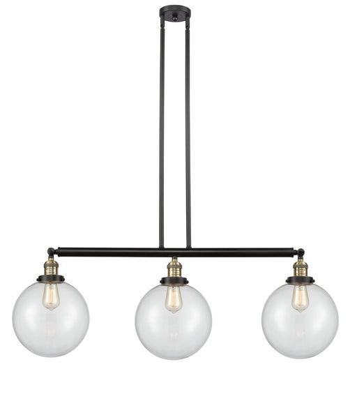 Innovations - 213-BAB-G202-10 - Three Light Island Pendant - Franklin Restoration - Black Antique Brass