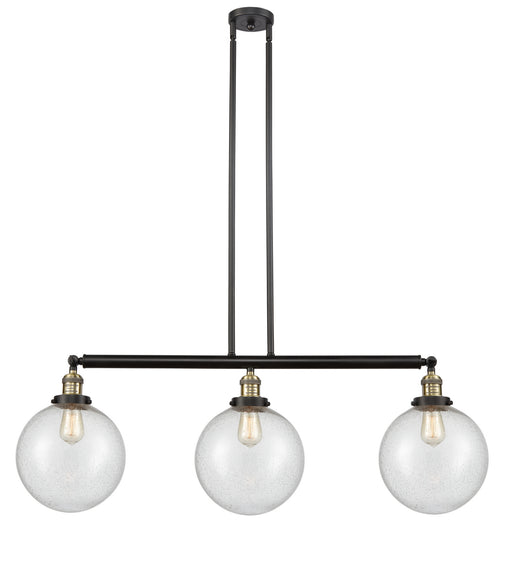 Innovations - 213-BAB-G204-10 - Three Light Island Pendant - Franklin Restoration - Black Antique Brass