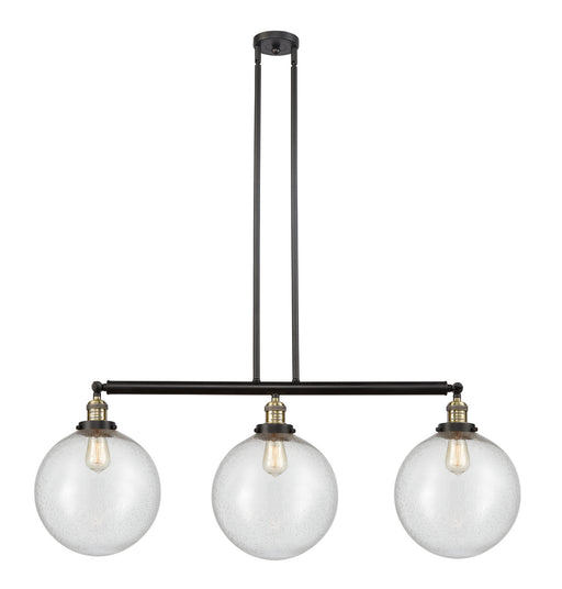 Innovations - 213-BAB-G204-12 - Three Light Island Pendant - Franklin Restoration - Black Antique Brass