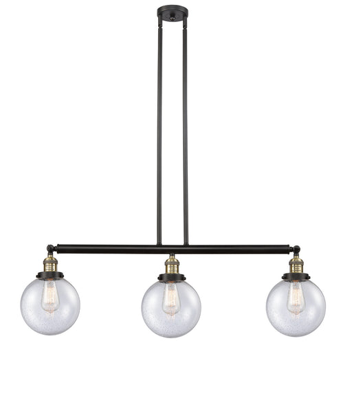 Innovations - 213-BAB-G204-8 - Three Light Island Pendant - Franklin Restoration - Black Antique Brass