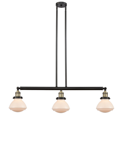 Innovations - 213-BAB-G321 - Three Light Island Pendant - Franklin Restoration - Black Antique Brass