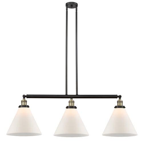 Innovations - 213-BAB-G41-L - Three Light Island Pendant - Franklin Restoration - Black Antique Brass