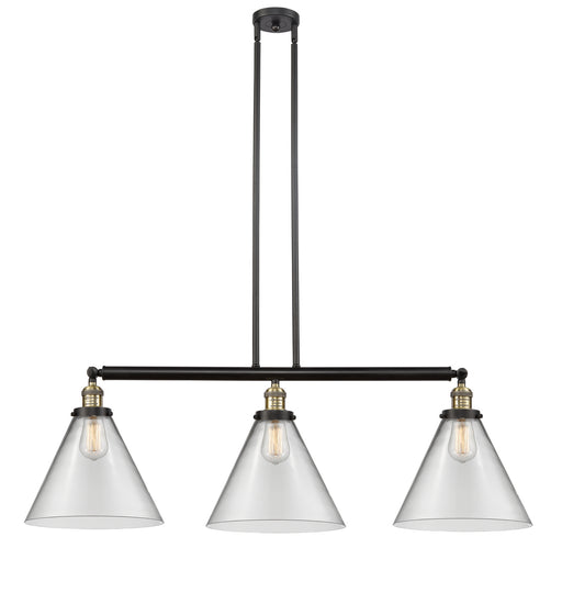 Innovations - 213-BAB-G42-L - Three Light Island Pendant - Franklin Restoration - Black Antique Brass