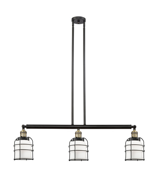 Innovations - 213-BAB-G51-CE - Three Light Island Pendant - Franklin Restoration - Black Antique Brass