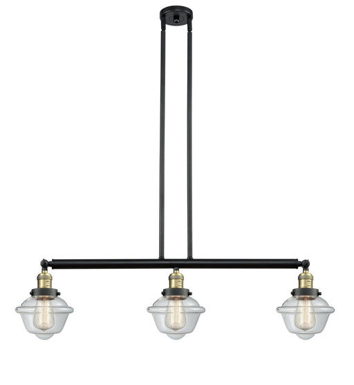 Innovations - 213-BAB-G532 - Three Light Island Pendant - Franklin Restoration - Black Antique Brass