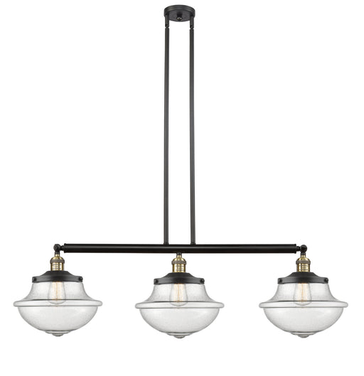 Innovations - 213-BAB-G544 - Three Light Island Pendant - Franklin Restoration - Black Antique Brass