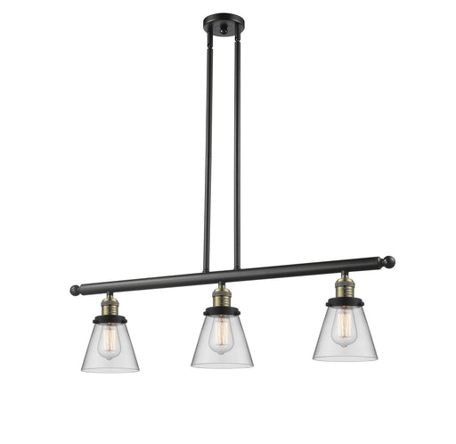 Innovations - 213-BAB-G62 - Three Light Island Pendant - Franklin Restoration - Black Antique Brass