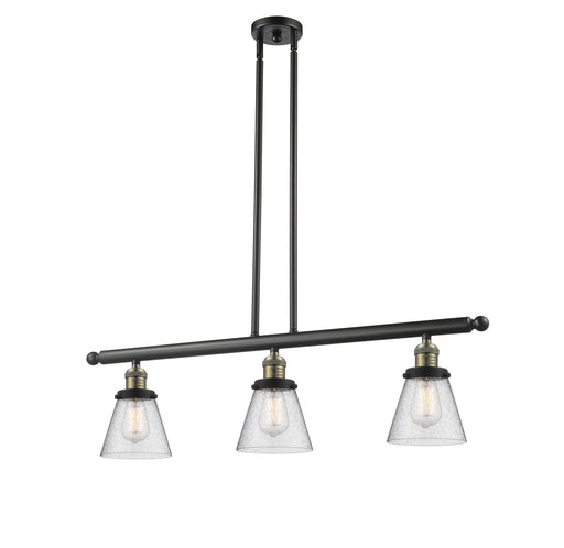 Innovations - 213-BAB-G64 - Three Light Island Pendant - Franklin Restoration - Black Antique Brass