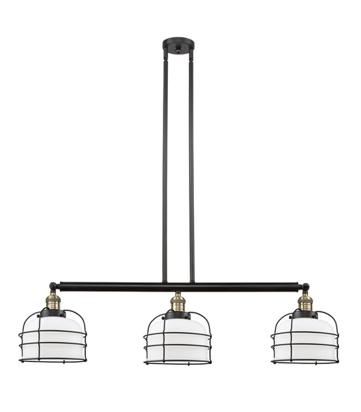 Innovations - 213-BAB-G71-CE - Three Light Island Pendant - Franklin Restoration - Black Antique Brass