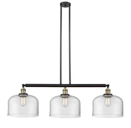 Innovations - 213-BAB-G72-L - Three Light Island Pendant - Franklin Restoration - Black Antique Brass