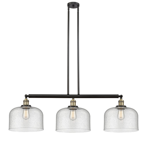 Innovations - 213-BAB-G74-L - Three Light Island Pendant - Franklin Restoration - Black Antique Brass