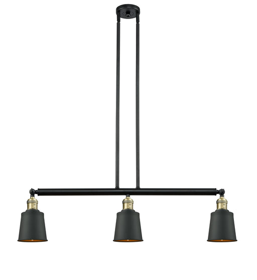 Innovations - 213-BAB-M6 - Three Light Island Pendant - Franklin Restoration - Black Antique Brass