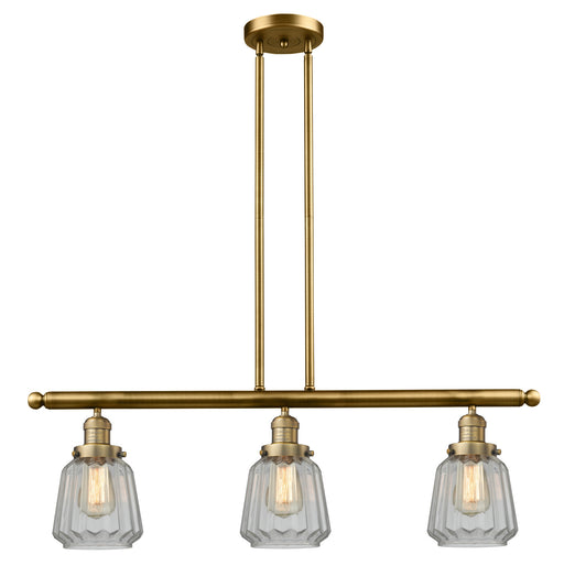 Innovations - 213-BB-G142-LED - LED Island Pendant - Franklin Restoration - Brushed Brass