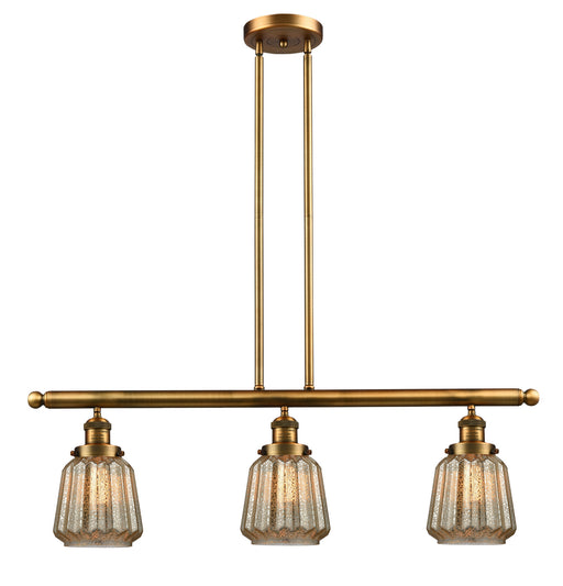 Innovations - 213-BB-G146-LED - LED Island Pendant - Franklin Restoration - Brushed Brass