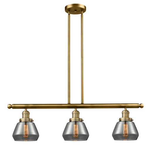 Innovations - 213-BB-G173-LED - LED Island Pendant - Franklin Restoration - Brushed Brass