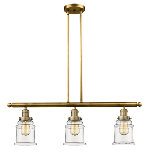 Innovations - 213-BB-G182-LED - LED Island Pendant - Franklin Restoration - Brushed Brass