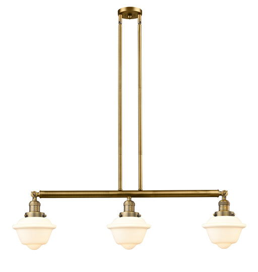 Innovations - 213-BB-G531 - Three Light Island Pendant - Franklin Restoration - Brushed Brass