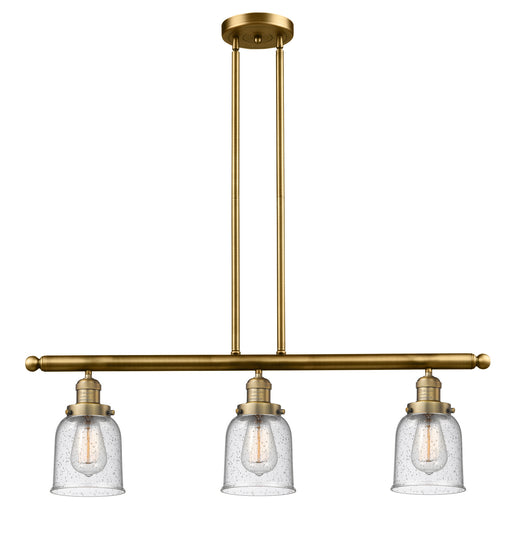 Innovations - 213-BB-G54 - Three Light Island Pendant - Franklin Restoration - Brushed Brass