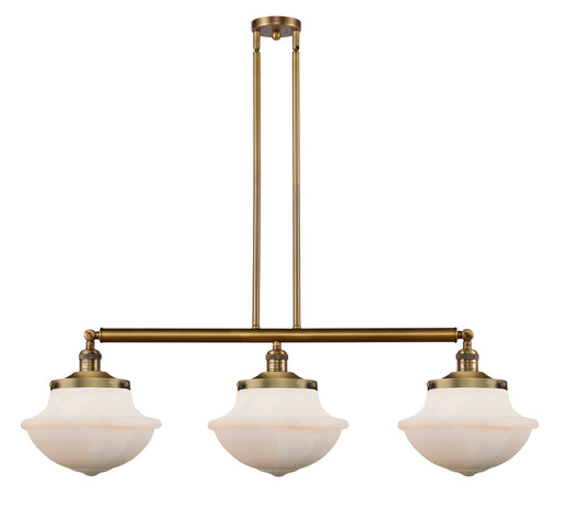 Innovations - 213-BB-G541 - Three Light Island Pendant - Franklin Restoration - Brushed Brass