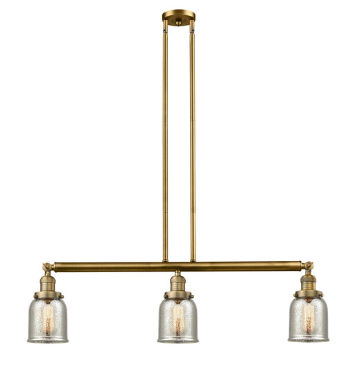 Innovations - 213-BB-G58 - Three Light Island Pendant - Franklin Restoration - Brushed Brass