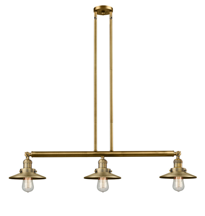 Innovations - 213-BB-M4-LED - LED Island Pendant - Franklin Restoration - Brushed Brass