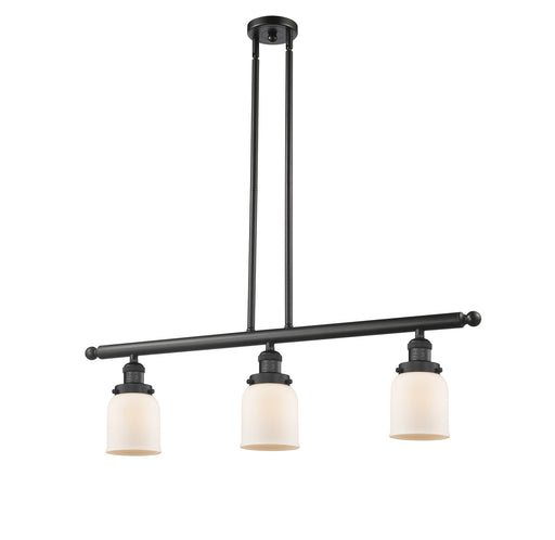 Innovations - 213-BK-G51 - Three Light Island Pendant - Franklin Restoration - Matte Black