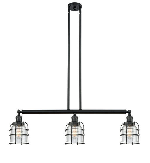 Innovations - 213-BK-G54-CE-LED - LED Island Pendant - Franklin Restoration - Matte Black