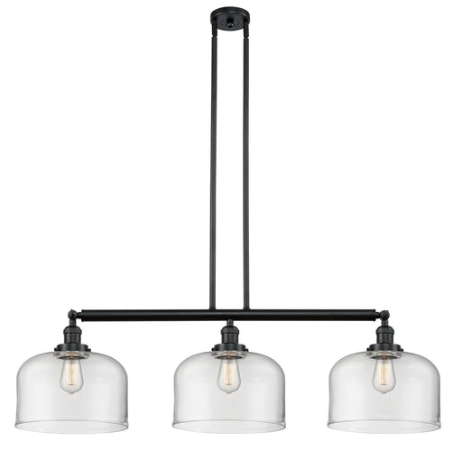 Innovations - 213-BK-G72-L - Three Light Island Pendant - Franklin Restoration - Matte Black