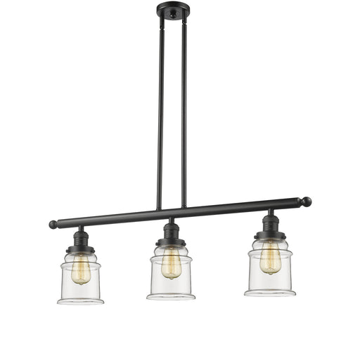 Innovations - 213-OB-G182 - Three Light Island Pendant - Franklin Restoration - Oil Rubbed Bronze