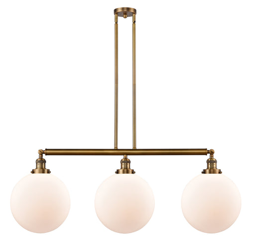 Innovations - 213-BB-G201-12-LED - LED Island Pendant - Franklin Restoration - Brushed Brass