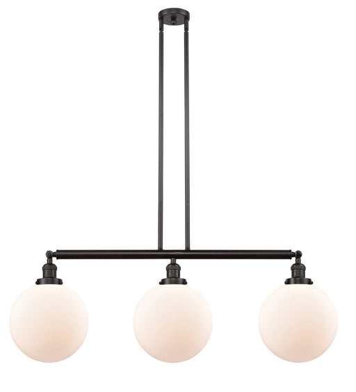 Innovations - 213-OB-G201-10 - Three Light Island Pendant - Franklin Restoration - Oil Rubbed Bronze