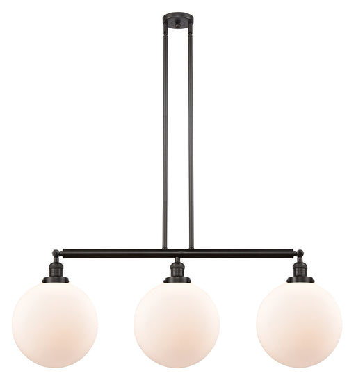 Innovations - 213-OB-G201-12 - Three Light Island Pendant - Franklin Restoration - Oil Rubbed Bronze