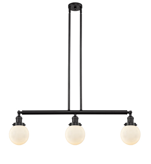 Innovations - 213-OB-G201-6 - Three Light Island Pendant - Franklin Restoration - Oil Rubbed Bronze