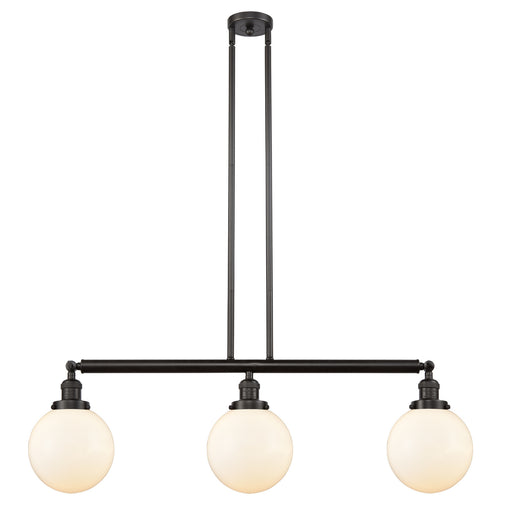 Innovations - 213-OB-G201-8 - Three Light Island Pendant - Franklin Restoration - Oil Rubbed Bronze