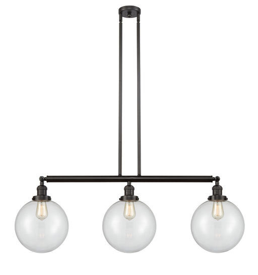 Innovations - 213-OB-G202-10 - Three Light Island Pendant - Franklin Restoration - Oil Rubbed Bronze