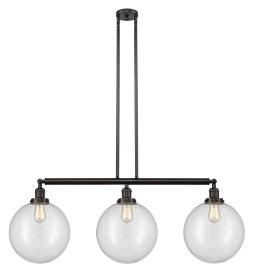 Innovations - 213-OB-G202-12 - Three Light Island Pendant - Franklin Restoration - Oil Rubbed Bronze