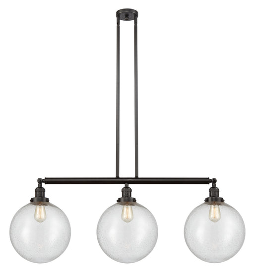 Innovations - 213-OB-G204-12 - Three Light Island Pendant - Franklin Restoration - Oil Rubbed Bronze