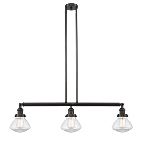 Innovations - 213-OB-G322 - Three Light Island Pendant - Franklin Restoration - Oil Rubbed Bronze