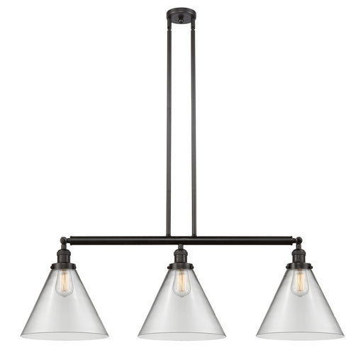 Innovations - 213-OB-G42-L - Three Light Island Pendant - Franklin Restoration - Oil Rubbed Bronze