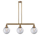 Innovations - 213-BB-G202-8-LED - LED Island Pendant - Franklin Restoration - Brushed Brass