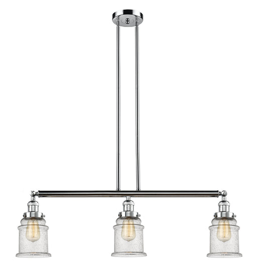 Innovations - 213-PC-G184 - Three Light Island Pendant - Franklin Restoration - Polished Chrome