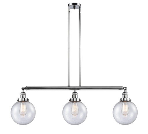 Innovations - 213-PC-G204-8 - Three Light Island Pendant - Franklin Restoration - Polished Chrome