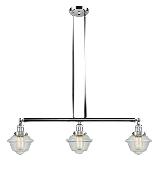 Innovations - 213-PC-G534 - Three Light Island Pendant - Franklin Restoration - Polished Chrome