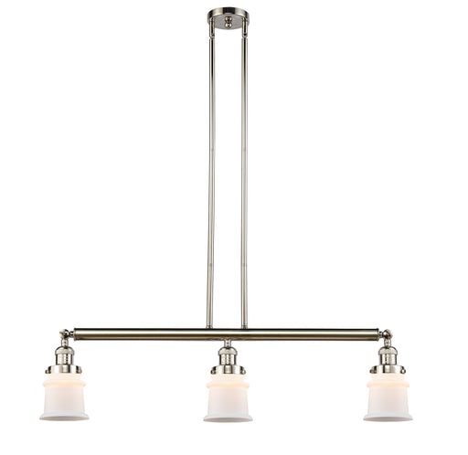 Innovations - 213-PN-G181S - Three Light Island Pendant - Franklin Restoration - Polished Nickel